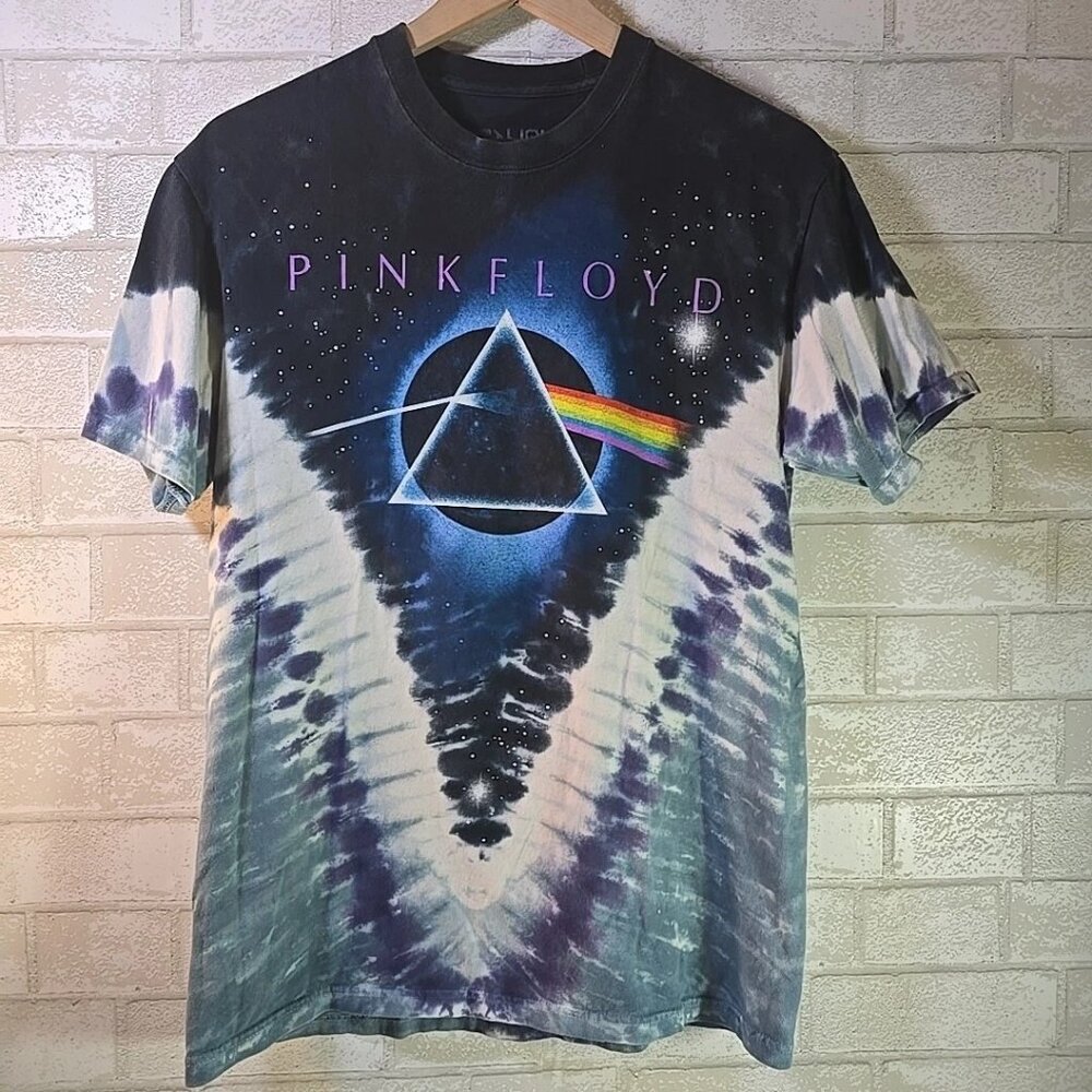 Vintage Y2K Pink Floyd The Dark Side Of The Moon T-Shirt Size M Tie-Dye
